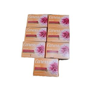 7 Bars Caress Daily Silk Bar Soap Floral Oil Essence (Original Formula)